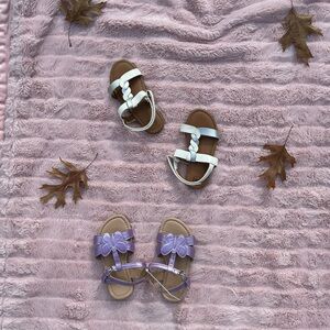Kids' Purple and White Sandals